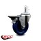 Service Caster 4'' Solid Poly Wheel Swivel 7/16'' Grip Ring Stem Caster with Brake SCC-GR20S414-SPUS-PLB-716138 - alternate 4